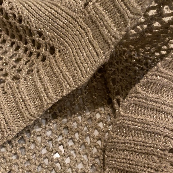 Sparkly tan knitted sweater - Picture 4 of 15